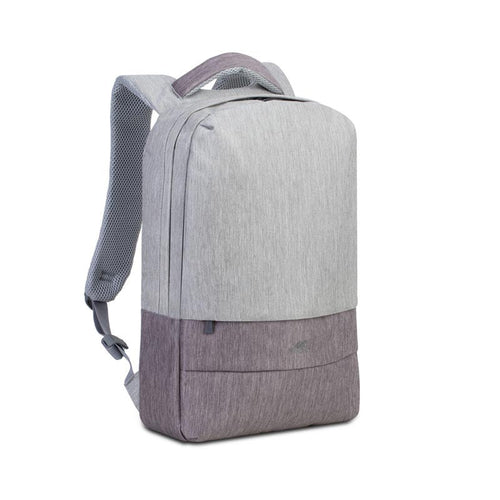 Rivacase Prater Anti-Theft Laptop backpack 15.6, Grey/Mocha