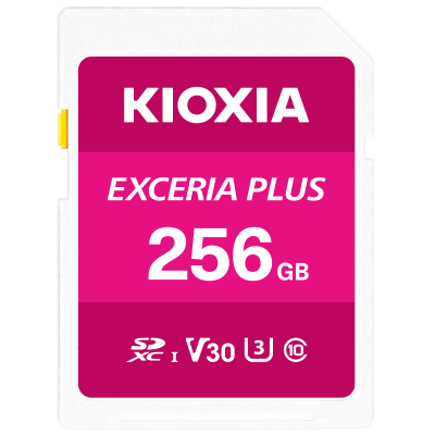 KIOXIA EXCERIA PLUS CL10 U3 R100/W85 256GB LNPL1M256GG4