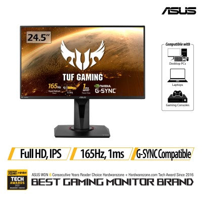 Asus TUF Gaming VG259QR Gaming Monitor - 24.5 FHD IPS 165Hz