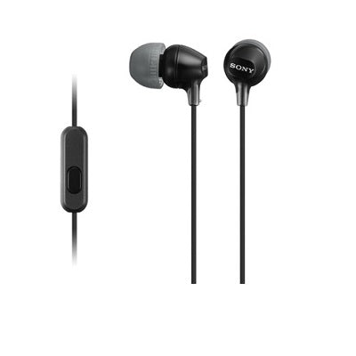 Sony MDR-EX15AP Earphones with Mic (Black)