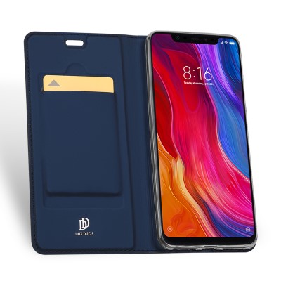 Dux Ducis Leather Case For Xiaomi Mi 8 Blue
