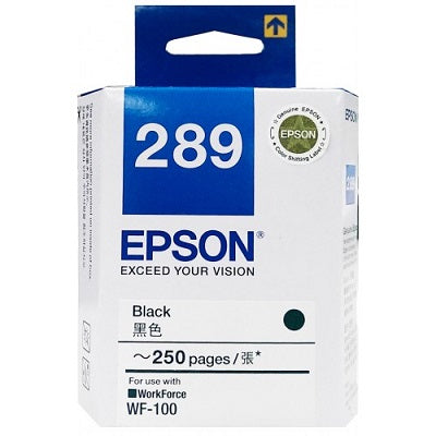 Epson C13T289190 Black Pigment Ink Cartridge for WF-100