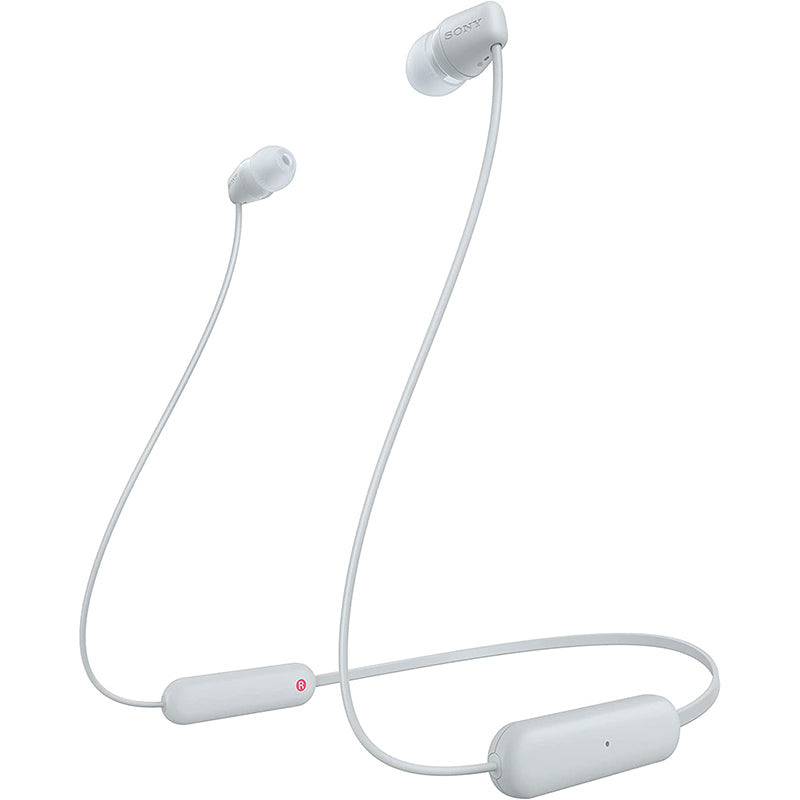 Sony WI-C100 Bluetooth Earphones (White)