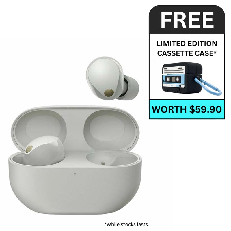 Sony WF-1000XM5 Wireless Noise Cancelling Earphones (Silver