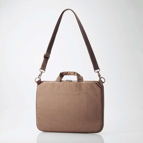 Elecom 14-inch PC Inner Bag with Shoulder Strap (Latte brown)
