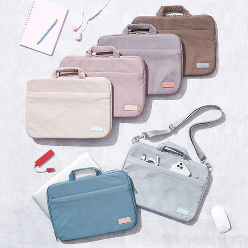 Elecom 14-inch PC Inner Bag with Shoulder Strap (Rose gray)