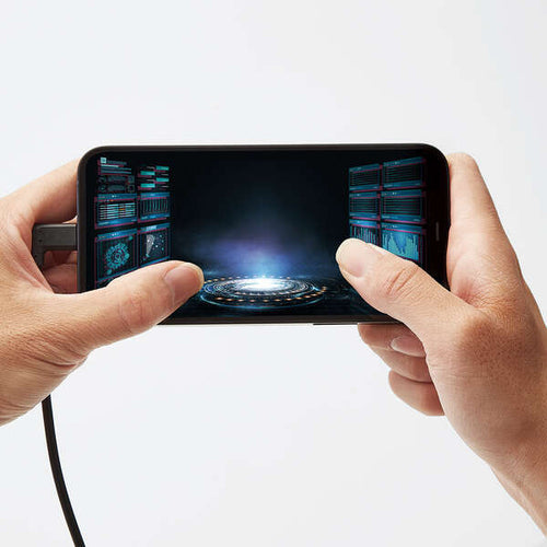 Elecom Anti-Bacterial 1.2m L-Shaped USB-C To Lightning Cable (Black)