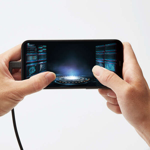 Elecom Anti-Bacterial 2m L-Shaped USB-C To Lightning Cable (Black)