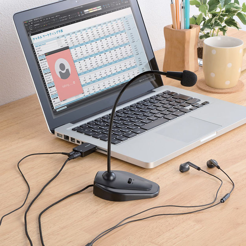 Elecom USB-AADC01BK USB Audio Converson Adapter (Black)