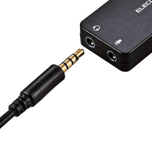 Elecom USB-AADC01BK USB Audio Converson Adapter (Black)
