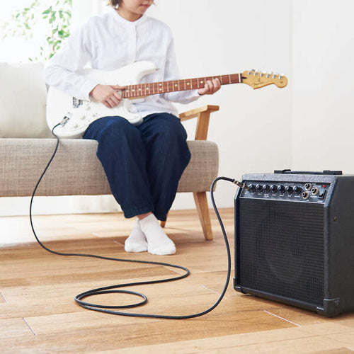 Elecom DH-SH30BK Shielded Cable For Instrument 3M Black