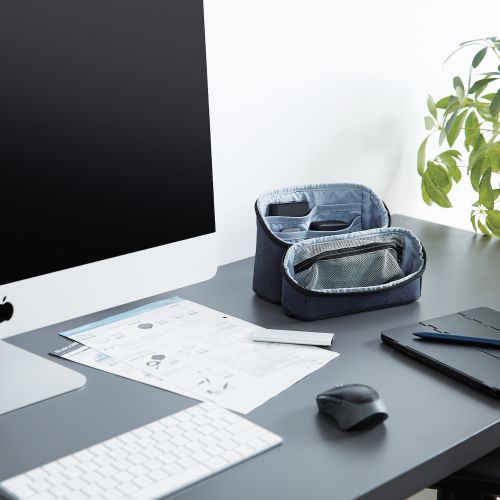 Elecom BMA-GP18NNV Gadget Organizer Self Stand (Navy)