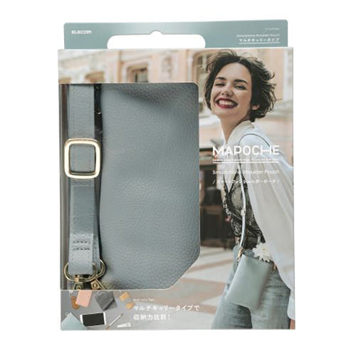 Elecom P-MAP03BU Smartphone Shoulder Pouch (Blue)