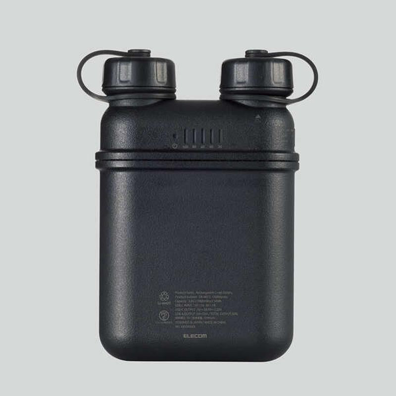 Elecom DE-NEST15000ABK 15000mAh 32W 1C2A Power Bank (Black)