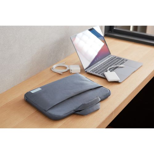 Elecom BM-OF07GY3 14PC Inner Bag With Shoulder Strap (Grey)