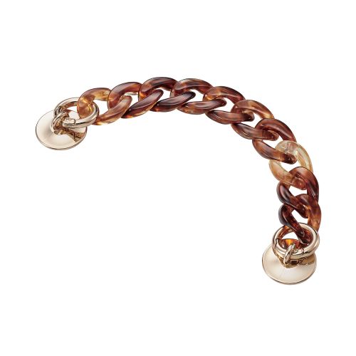 Elecom P-STKHCHSBR Key Ring Hanger Chain Flat (Brown)