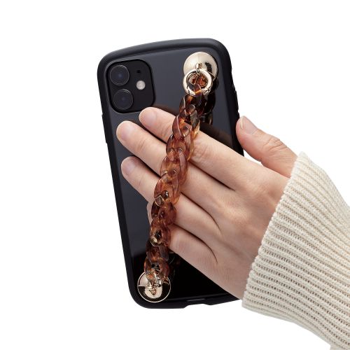 Elecom P-STKHCHSBR Key Ring Hanger Chain Flat (Brown)