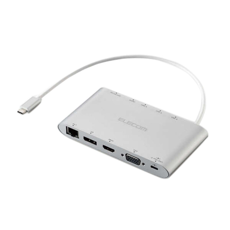 Elecom DST-C28SV 11 in 1 Docking Station HDMI/DP/VGA/3X USB3.2(Gen 1)/Lan Port/SD & Micro SD  PD100W