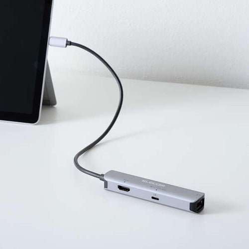 Elecom DST-C29SV 4 in 1 Docking Station HDMI/Lan/1X USB 3.2(Gen 1) PD100W
