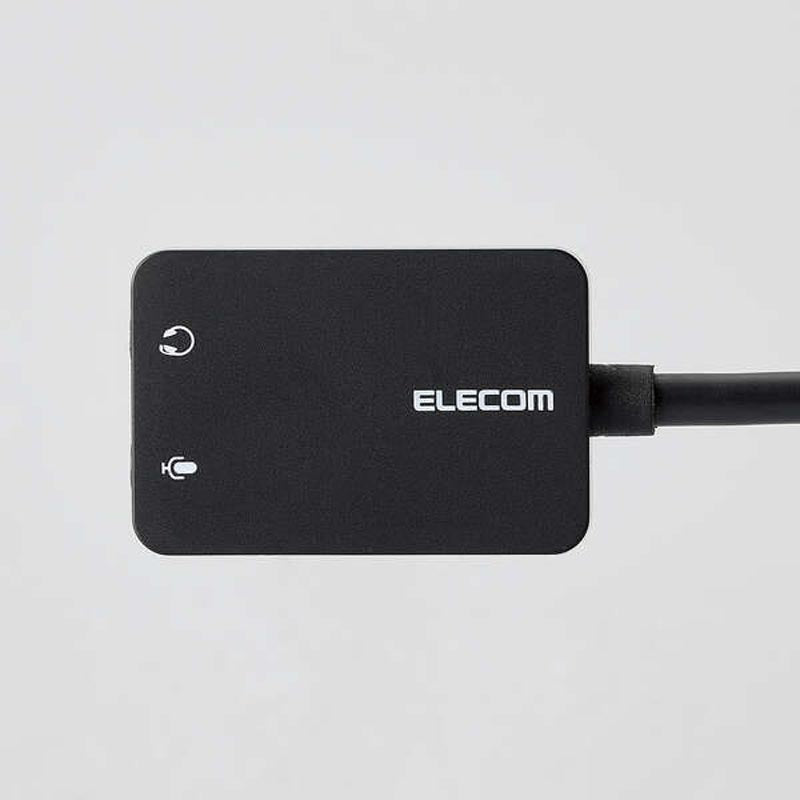 Elecom USB-CADC02BK USB C Audio Converter