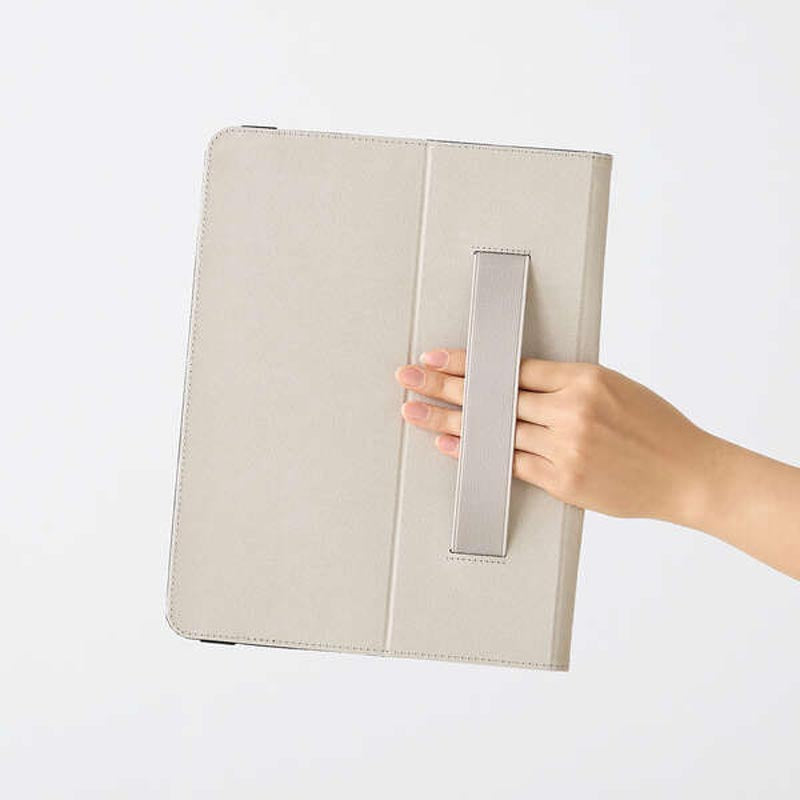 Elecom TB-A24PLPLF2BK iPad Pro 13 (2024) Soft Leather 2 Angles Stand (Bk)