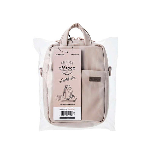 Elecom BMA-OFSC01BE Offtoco Small Sling Bag (Cream Beige)
