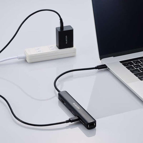 Elecom DST-C30BK 6 in 1 Docking Station 1 X USB C/HDMI/LAN Port 2 X USB A 1 X C PD100W