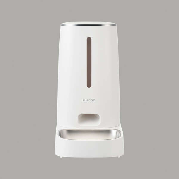 Elecom PET-AF03WH-G Auto Pet Feeder with 1 Bowl