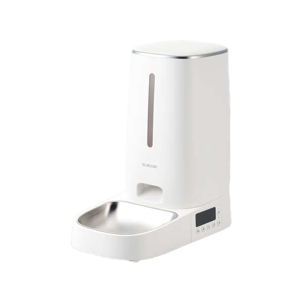 Elecom PET-AF03WH-G Auto Pet Feeder with 1 Bowl