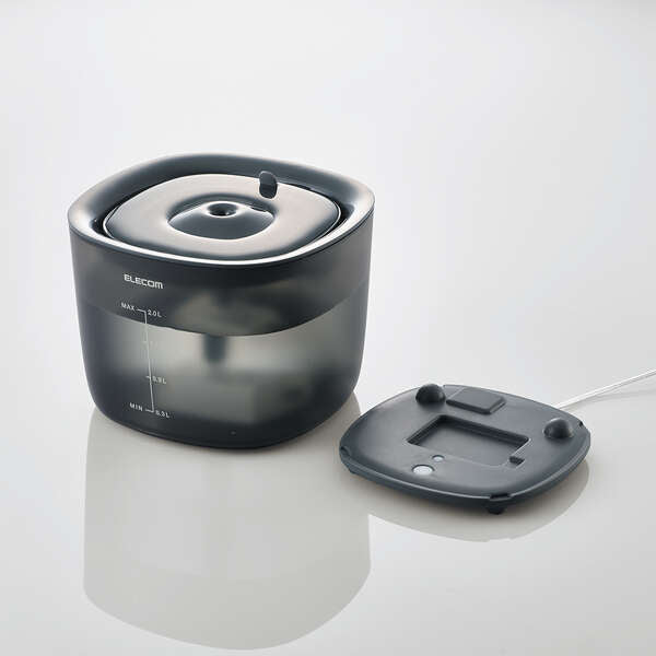 Elecom PET-WD02BK-G Auto Pet Water Fountain (Black)