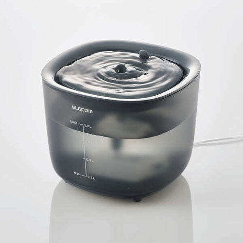 Elecom PET-WD02BK-G Auto Pet Water Fountain (Black)