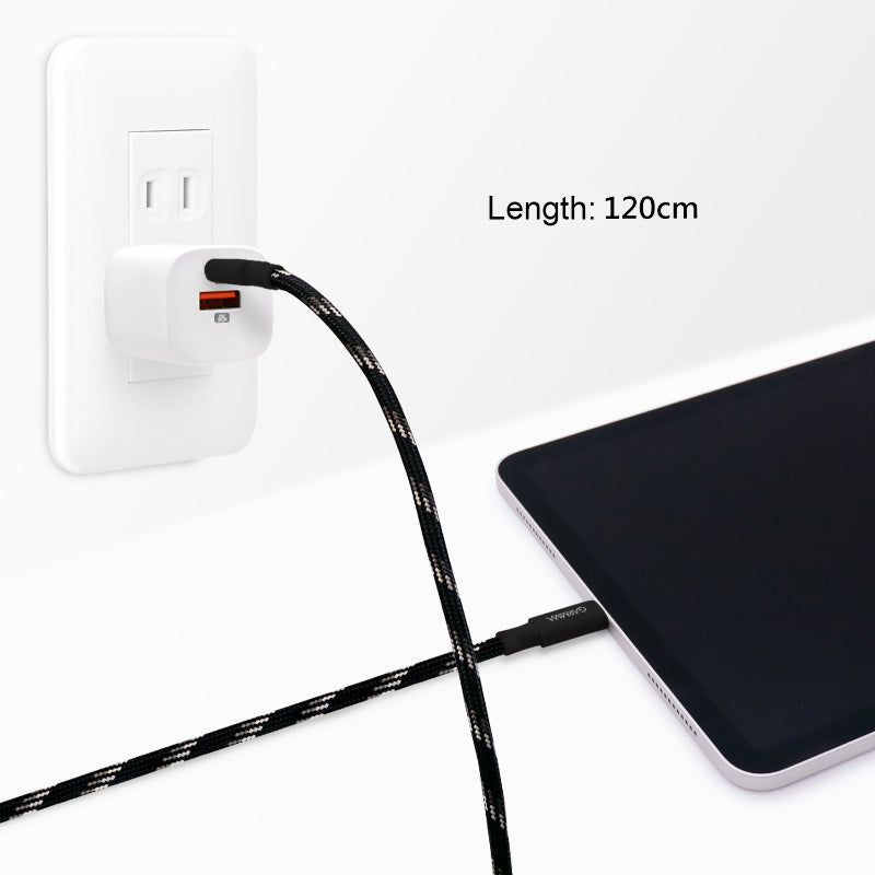 Garmma  GM-7ACCBL1 Type C to C Braided Cable (Black)