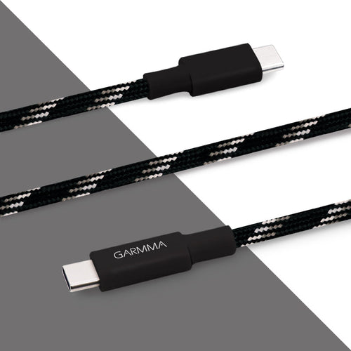Garmma  GM-7ACCBL1 Type C to C Braided Cable (Black)