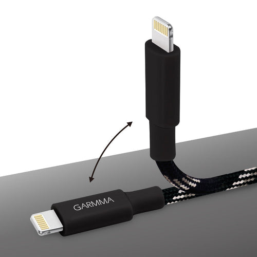 Garmma GM-7ACLBL1 Type-C to Lightning Braided Cable (Black)