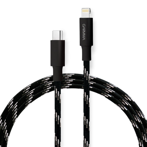 Garmma GM-7ACLBL1 Type-C to Lightning Braided Cable (Black)