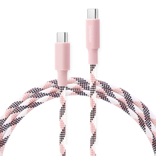 Garmma  GM-7ACCPI1 Type C to C Braided Cable (Pink)