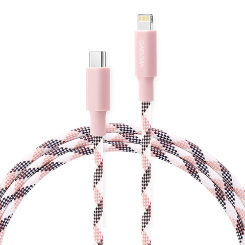 Garmma GM-7ACLPI1 Type-C to Lightning Braided Cable (Pink)