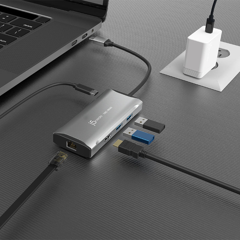 J5Create JCD392 4K460 Elite USB-C 10Gbs Travel Dock