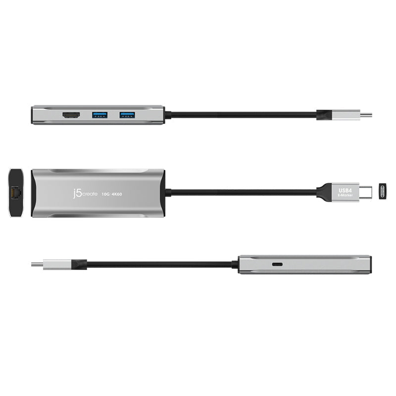 J5Create JCD392 4K460 Elite USB-C 10Gbs Travel Dock