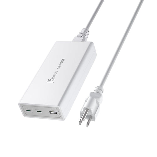 J5Create JUP3718 185W Gan PD3.1 USB-C 3-Port Charger