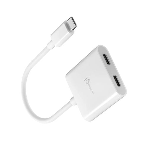 J5Create JCA164 USB-C to Dual USB-C with Video or Power Delivery