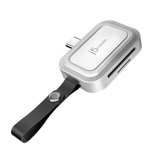 J5Create JCHSD33W USB-C to SD/microSD Mini Adapter for Smartphones (White)
