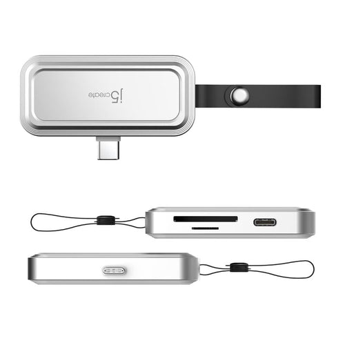 j5Create JCHSD34W USB-C to SD/microSD Adapter for Smartphones (White)
