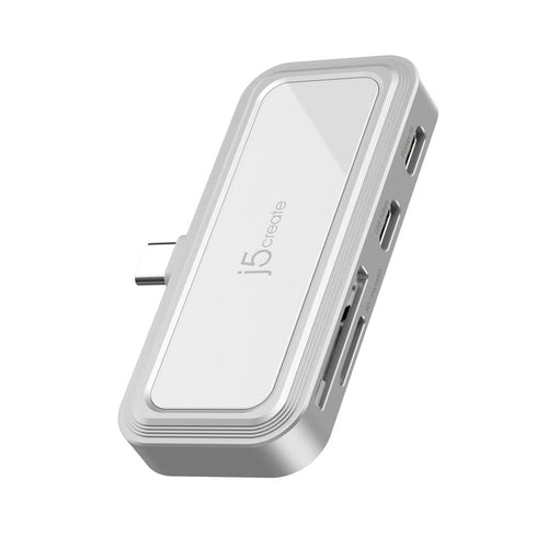 J5Create JCH167W USB-C to Dual USB-C & SD™ Card for Smartphone (White)