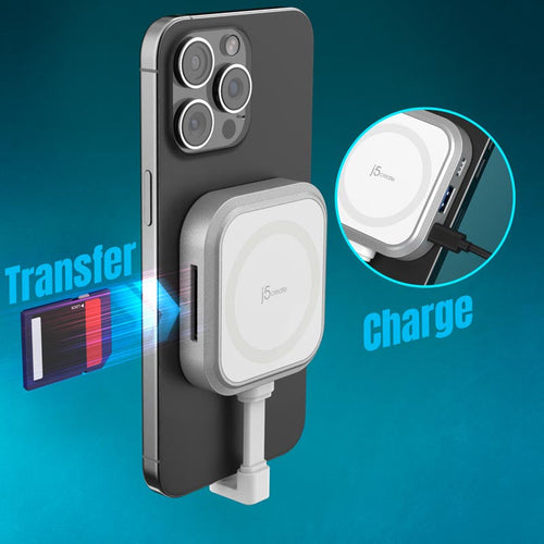 J5Create JCH168W USB-C Multi-function HUB for iPhone (White)