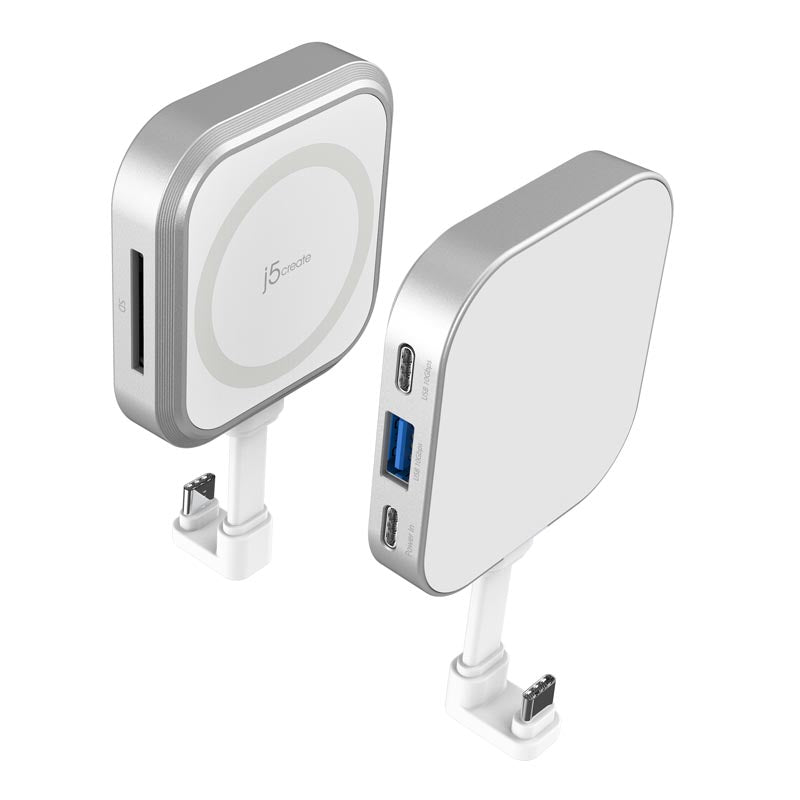 J5Create JCH168W USB-C Multi-function HUB for iPhone (White)