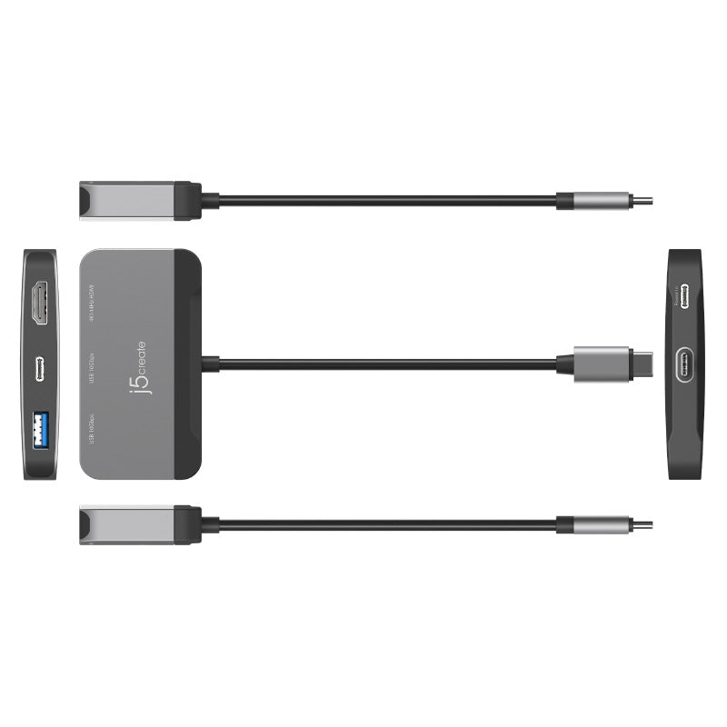 J5Create JCA399G-PD USB-C to HDMI/USB-C/USB-A Adapter