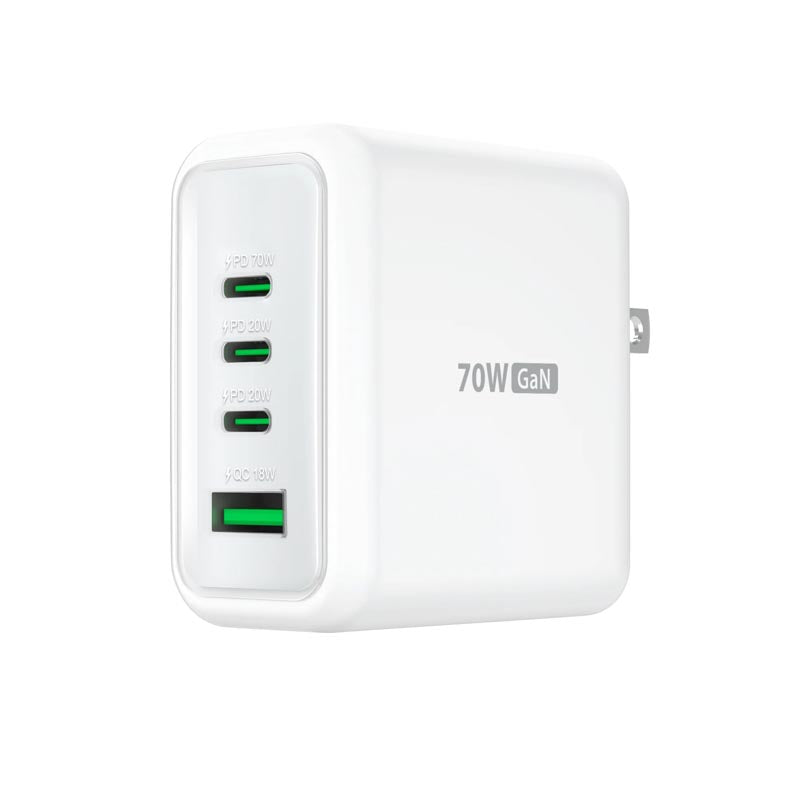 J5Create JUP4370F 70W GaN USB-C 4-Port Charger (White)