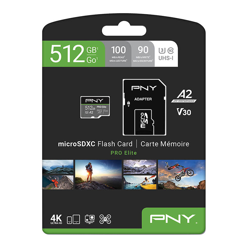 PNY Pro Elite microSD 512GB UHS-I Card