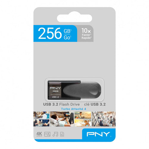 PNY Turbo Attache 4 256GB USB 3.2 Flash Drive